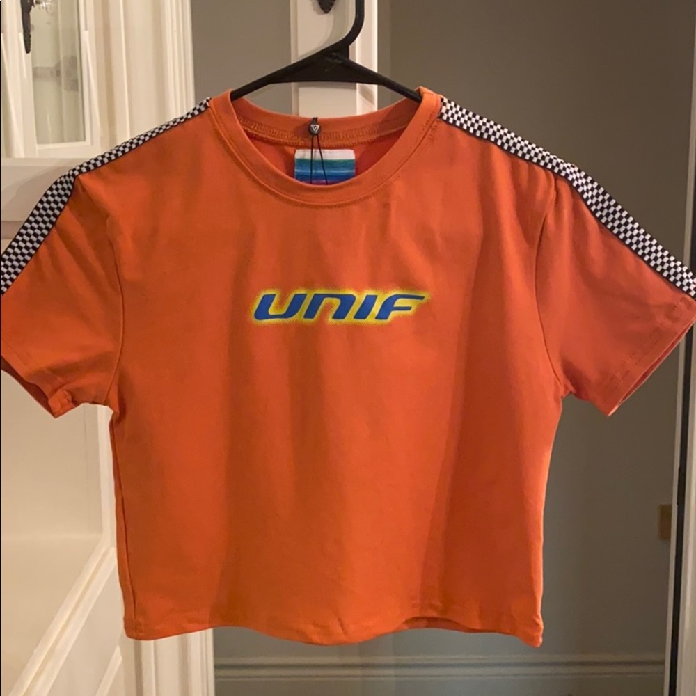 UNIF orange crop tee